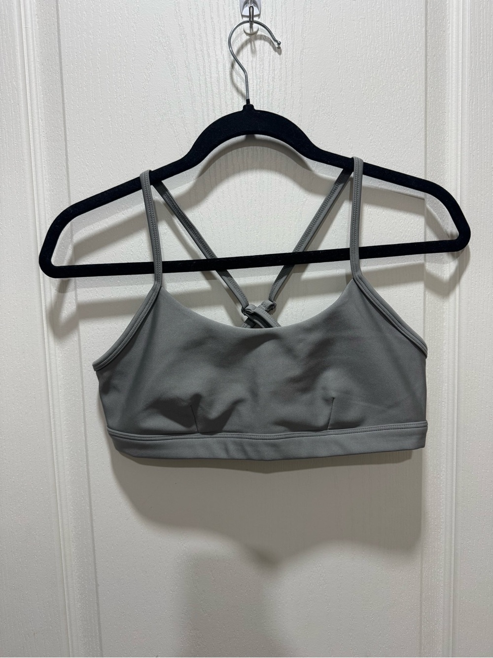 Alo Yoga Gray Strappy Sports Bra Women’s Medium M